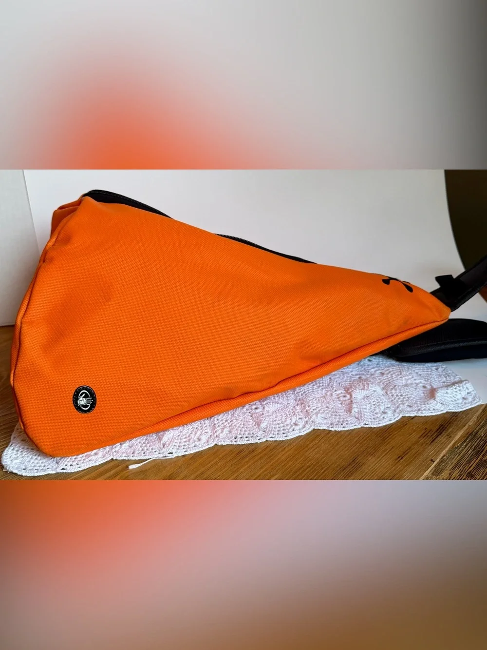 Vintage Cingular Wireless Body Glove Orange Sling Crossbody Bag Y2K Rare